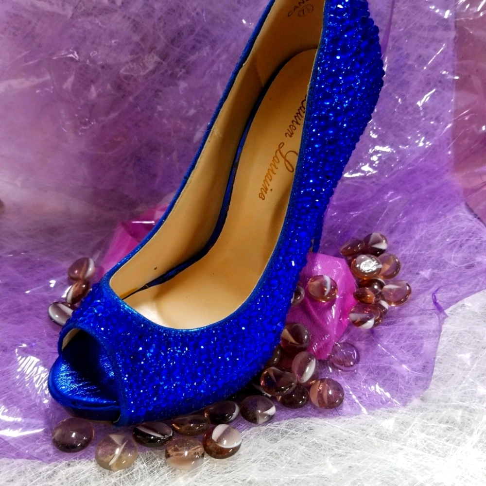 Vivian' Crystal Platform Pump  LAUREN LORRAINE